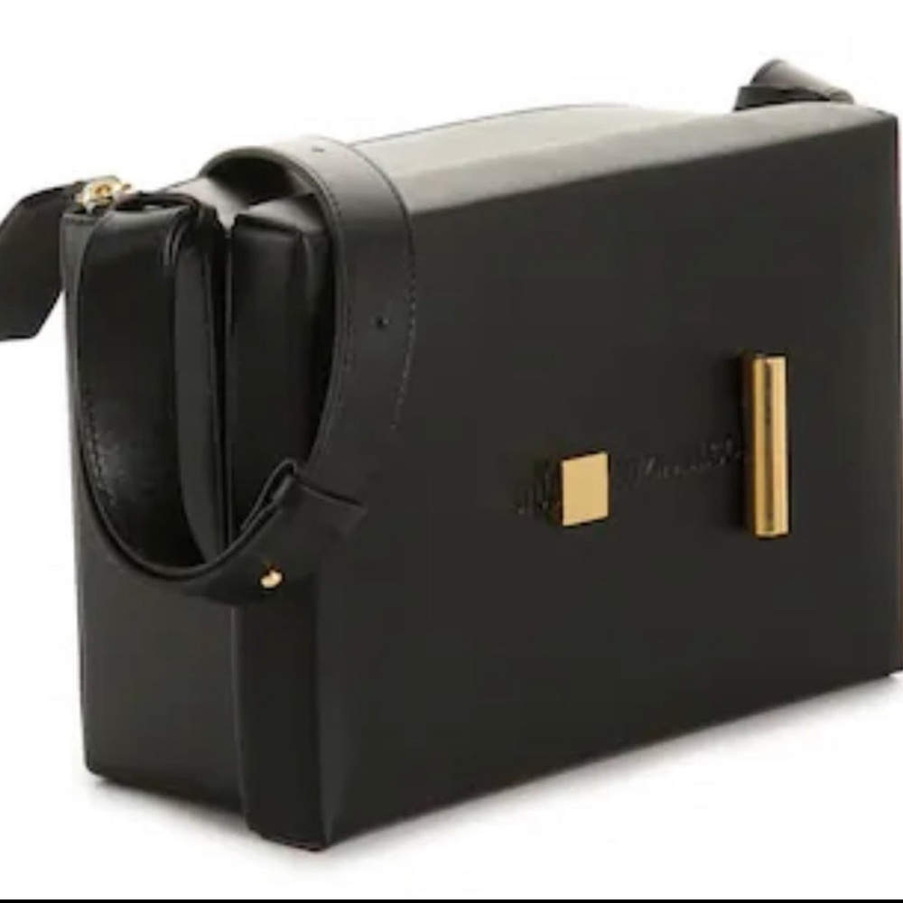 STUART WEITZMAN SHOEBOX LEATHER CROSSBODY BAG SOLDOUT! RARE!!